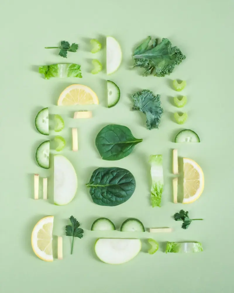 Fresh fruits and vegetables representing a healthy lifestyle